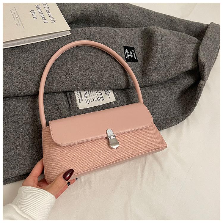 Retro Small Bag Women's 2025 New Trendy Spring and Summer Retro French Niche High-end Single Shoulder Underarm Bag Method Stick Bag