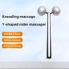 Face Introduction Lift Massage Stick, Thin V Face Artifact Beauty Instrument 3D Double Roller Massager