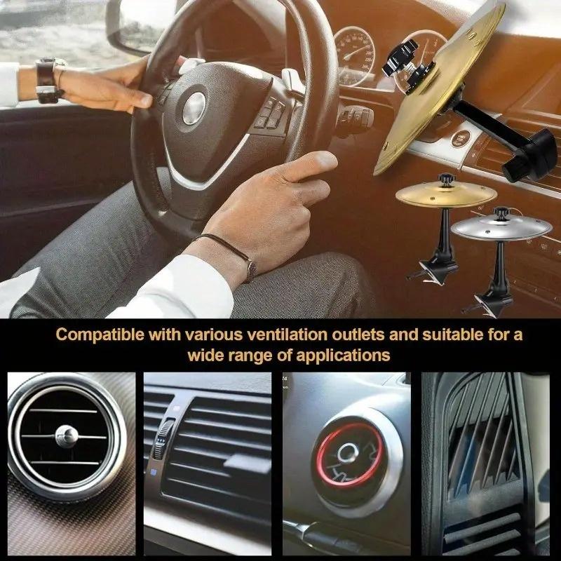 Car Cymbal Vent Decors Easy To Install Air Vent Ornament Perfect for Adding a Personal Touch To Any Vehicles Car Cymbal
