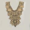 2pcs Fashion Sewing Accessories Embroidered Sequin Fabric DIY Applique Trim Lace Collar
