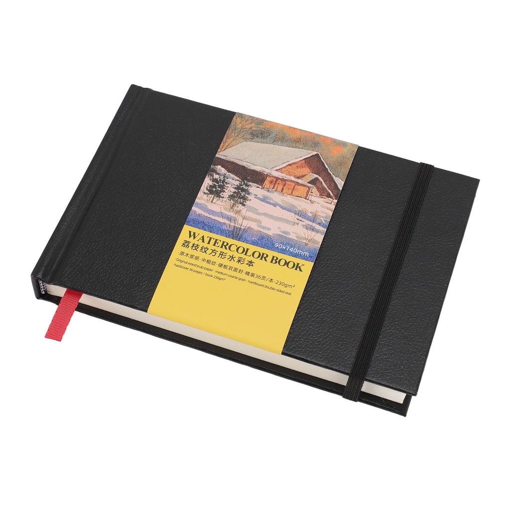 Watercolor Sketchbook 230gsm Thickened 36 Sheets Travel Sketchbook Art Drawing Journal Notebook for Students Artists