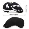 Golf Head Cover Iron Cover for Irons Made of Neoprene Stretchable Numbered 10 Piece Set 4-9 P, A, S, X Shark