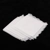 5Pcs 100% Cotton White Handkerchiefs Hanky Pocket Square for Men Women 23x25cm
