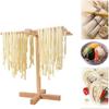 Wooden Pasta Drying Rack Wood Noodles Stand With 8 Bar Handles Durable Household Spaghetti Hanging Dryer Rack For Kitchen Home Noodles