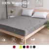 99.99% Waterproof Fitted Bed Sheet with Elastic Band Anti-slip Mattress Cover Mattress Protector for Single Double King Queen Bed