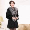 Autumn and Winter Women's Imitation Fur Coat New Mink Hair Medium and Long Fox Hair Collar Whole Mink Coat Large Size Warm