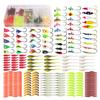 190pcs Ice Fishing Jigs Ice Fishing Lures Ice Fishing Starter Kit for Walleye Crappie Panfish