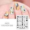 Fashion 068 Nail Art Stamp Plate Hairstyle Girl Leaves Fashion Design Nail Art Printing Template Nail Art Stencil Tools