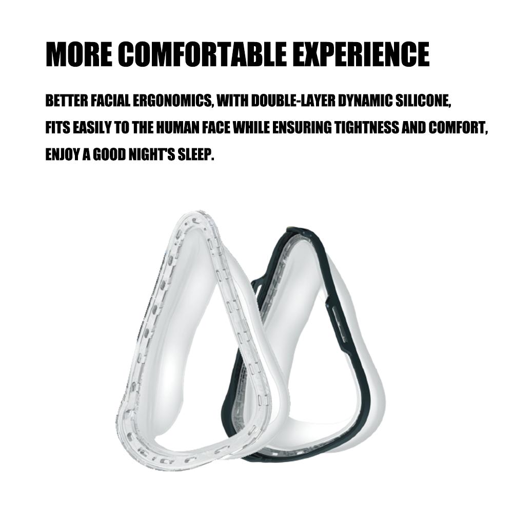 BMC F1A Full Face Mask CPAP Auto CPAP BiPAP Mask Wish Headgear for Sleep Apnea Snoring People