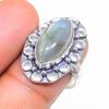 Labradorite Gemstone 925 Sterling Silver Jewelry Ring Size 7