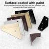 4Pcs Right Angle Bracket Cold Rolled Steel Corner Braces 90 Degree Steel Reinforcement Brackets Rust-Resistant Furniture Connectors
