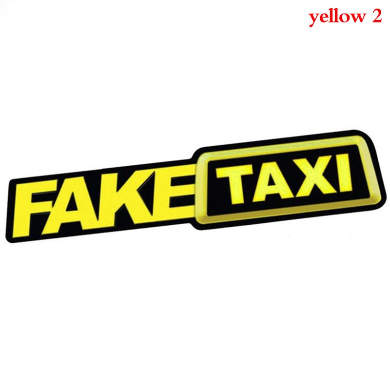 Universal Fake Taxi Car Auto Sticker Decal Emblem Self Adhesive Vinyl For Car