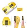 50/100Pcs French Nail Form Tips Acrylic UV Gel Extension Curl Form Nail Gel Sticker Art Guide Mold Manicure Stencil Acrylic Tool