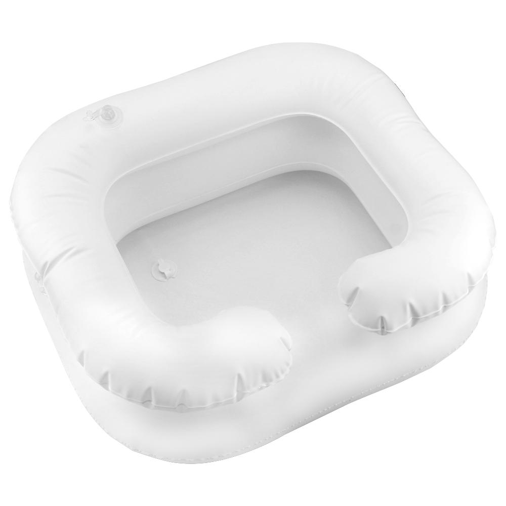 Portable for The Disabled Shampoo Tray Inflatable Shampoo Basin Tub With Drain Tube Hair Washing Basin PVC