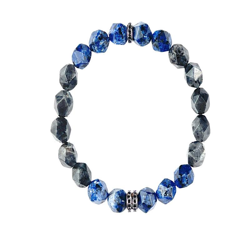 Модный браслет из бусин из натурального камня для женщин и мужчин, аметисты, кристаллы, кварцы, аквамарины, нефриты, ювелирные изделия, агаты, эластичные браслеты, браслеты