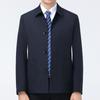 Middle-aged and Elderly Men's Spring and Autumn Thin Versatile Business Casual Civil Servant Tops Dad's Spring Coat Lapel