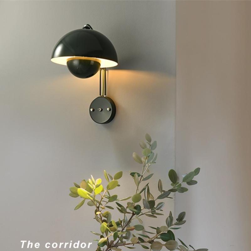 Danish Designer Flower Bud Wall Lamp Bedroom Bedside Lamp Simple Luxurious Decoration TV Background Wall Children Room Wall Lamp
