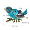 Creative Animal Brooch Full Of Rhinestones Bird Brooch Clothing Exaggerated Accessories Bird Pin Brooch