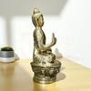 Brass Buddha Ji Statue | Height-17 Cm Aprrox. Vastu Idol for Home and Office | Zonal Placement-WNW|