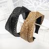 New Fashionable Hand-woven Headbands for Women, Simple and Versatile Wide-brimmed Internet Celebrity Headbands Factory