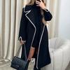 European Women's Double-Sided Wool Long Coat - Autumn/Winter Collection