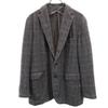 TAGLIATORE Made In Italy Check Pattern Wool Blend Tailored Jacket 50 Gray Men's Used