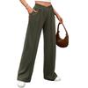New Solid-color Loose-fitting Straight-leg Casual Trousers for Women In Autumn and Winter