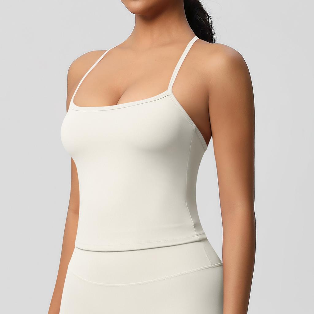 Double Sided Brushed Solid Color Tight Back Long Sports Bra, Running Fitness Yoga Suit, Vest For Women