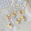 Kawaii Creative Star Bear Keychain Cute Cartoon Car Keychain Pendant School Backpack Decoration Accessories Kids Toy Gifts