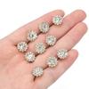 Apparel Sewing Sparkling Flower-shaped Clothes Decoration Rhinestone Buttons Crystal Glass Stone