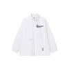 Logo Print Solid Color Long Sleeve Jacket Women Jackets White DN1477-100