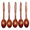 5PCS Lot Kitchen Wooden Spoon Bamboo Cooking Utensil Tool Soup Teaspoon Catering