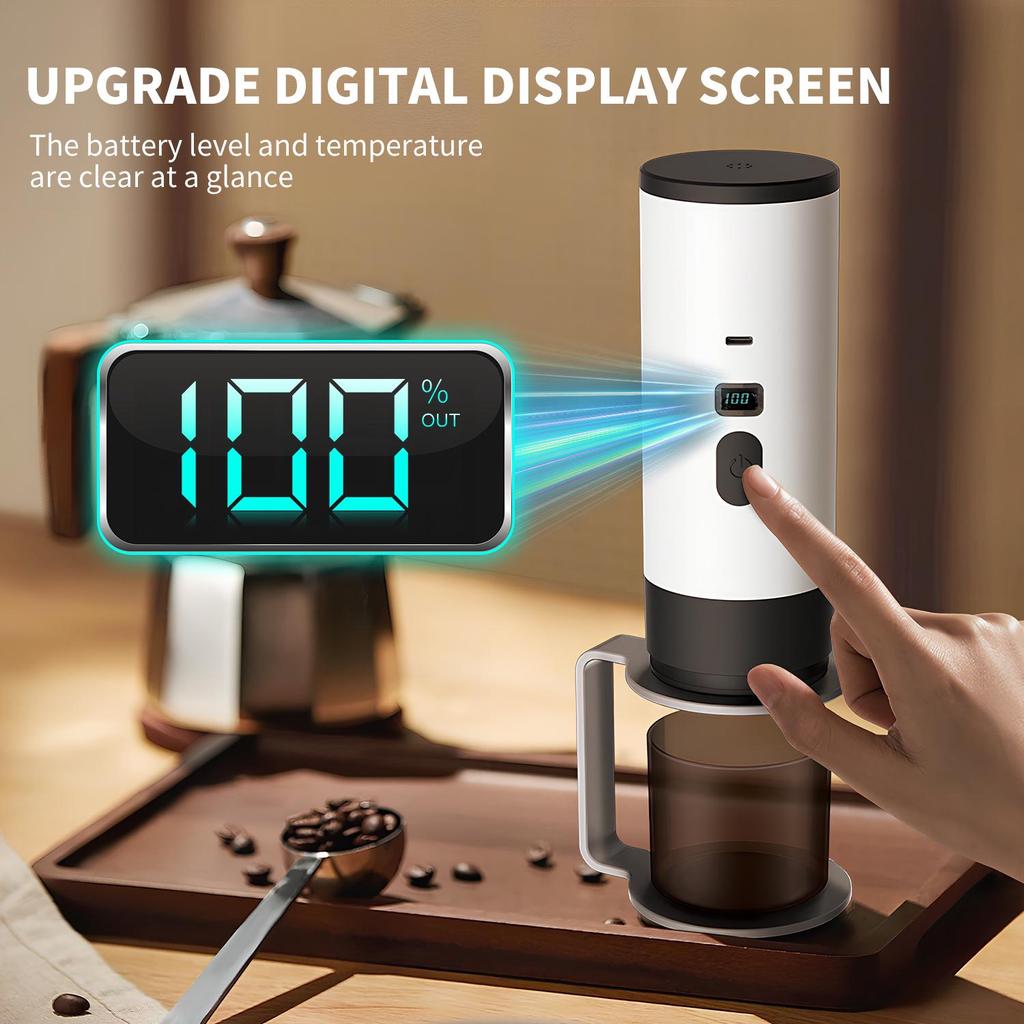 Portable Electric Espresso & Americano Coffee Maker with Heating Pump