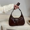 2025 New Shoulder Bag Make Old Women's Fashion Armpit Bag Handbag