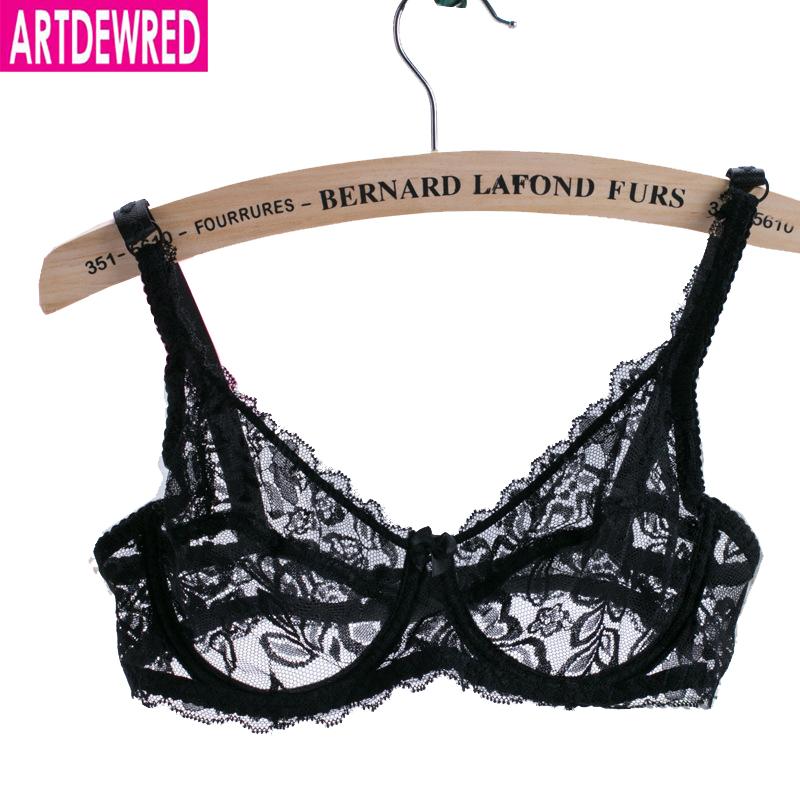 Artdewred Sexy Women Lace Bra Mesh Bralette Lingerie Female Seamless Unpadded Floral Brassiere