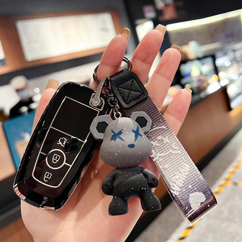 TPU Car Key Case Full Cover 3 Button for Ford Fusion Mustang Explorer F250 F350 F150 EcoSport Edge S-MAX Ranger Lincoln Mondeo