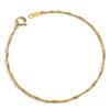 Speranza 24K Pure Gold Screw Selectable Gold Chain with Mint Certification Mark Bracelet, 1.45mm Wide, 18cm, Sizes,
