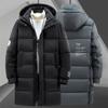 Large Size Mens Winter Jacket Warm Cotton Down Hooded Parka Men Windbreaker Padded Long Padding Coat Male Big Size 10XL 8XL