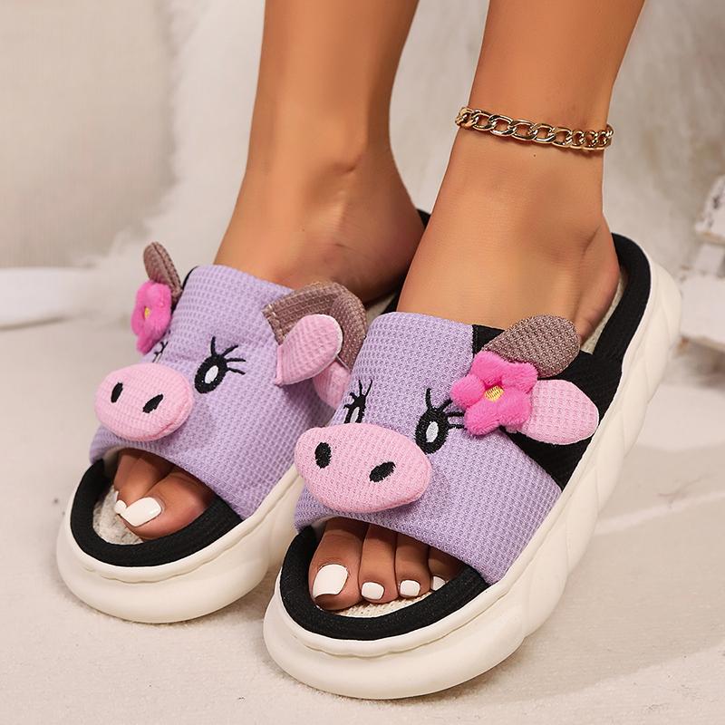 Fashion Women Slippers Warm Winter Casual Fluffy Slippers For Women Soft Sole Women's Slippers Home Floor House Shoes Female Footwear