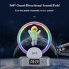 Multifunctional Wireless Charger Stand Alarm Clock Speaker RGB Light TF Fast Charging Station for iPhone X 11 12 13 14