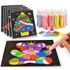 Sand Drawing Paper Set Children DIY Art Color Painting Creative Drawing Early Education Toys 24