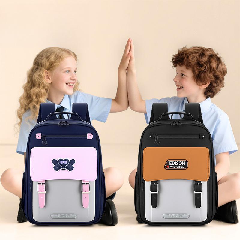 Children's Schoolbag for Boys, Large Capacity for Primary School Students, Reducing Burden and Protecting The Spine for Girls