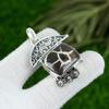 925 Sterling Silver Moroccan Mud Crack Fossil Gemstone Bezel Daughter Pendant