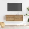 VidaXL Wall Cabinet Artisan Oak 60x26x18.5 Cm Engineered Wood, Wall-Mounted TV Cabinet, Wall-Mounted TV Unit, TV Unit 855859