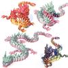 3D Printed Chinese Loong Figurine Movable Joints Standing Dragon Figure Articulated Dragon Model Fidget Toy Desktop Decoration Ornament