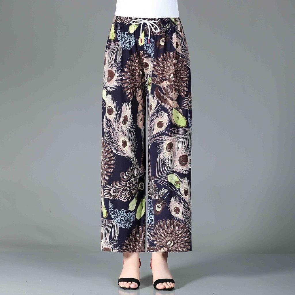 Summer New Wide Leg Pants Women's Pants High Waist Skirt Pants Wide Leg Pants Women's Large Dance Pants