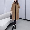 Women Coat Winter  Woollen Blends Coats  Autumn Winter Long Sleeve Casual Outwear Jackets Coat