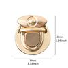 2pcs Women's Lock Clasp DIY Craft Hand Bags Clasp Catch Buckles Metal Snap Clasp Locks Wallet Fasteners Wallet Buckle Totes