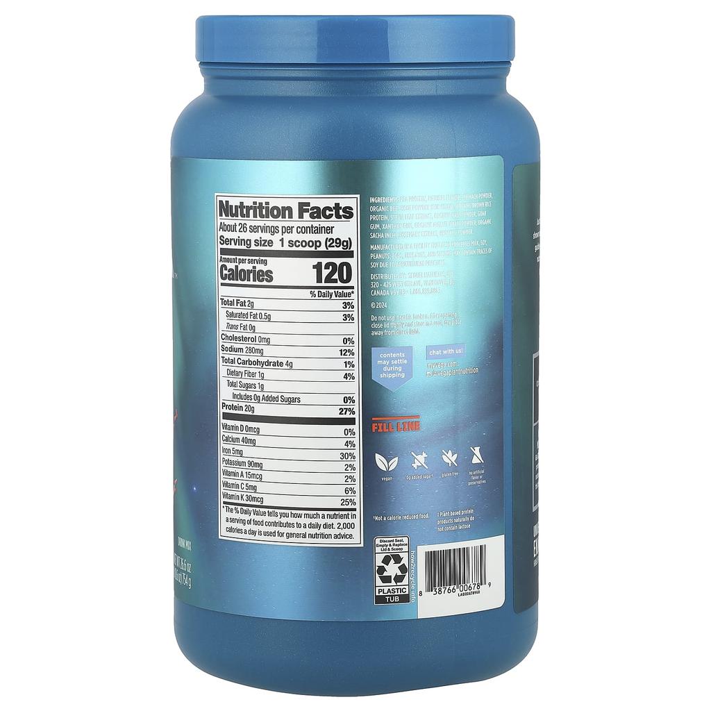 Premium Protein + Supergreens™, Berry Flavor, 754G (1Lb 10.6Oz)