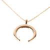 Simple Women Crescent Moon Pendant Chain Necklace Banque Jewelry Birthday Gift